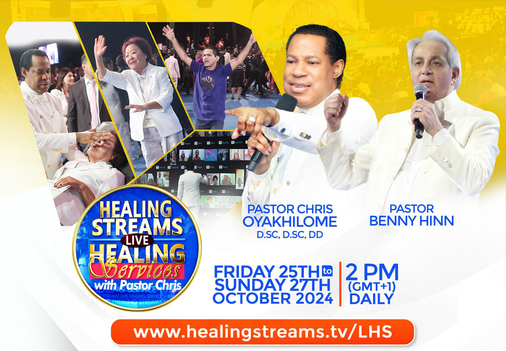 HEALING STREAMS LIVE HEALING SERVICES WITH PASTOR CHRIS AND PASTOR BENNY HINN 