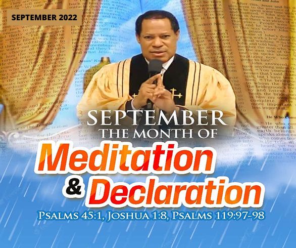 September is the Month of Meditation and Declaration