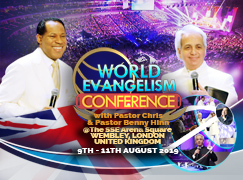 WORLD EVANGELISM CONFERENCE 2019 WITH PASTOR CHRIS AND PASTOR BENNY HINN LONDON