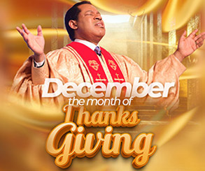 Welcome to December, the Month of Thanksgiving